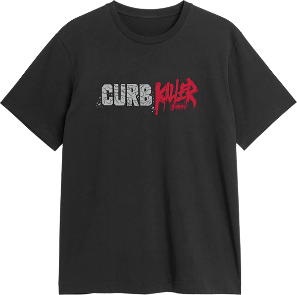 SLAPPY CURB KILLER WORDMARK SS TSHIRT SMALL BLACK
