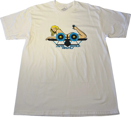 SMA GIRL ON PLANE SS TSHIRT XLARGE WHITE