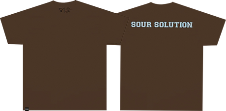 SOUR VARSITY SS TSHIRT LARGE-BROWN