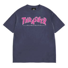 THRASHER PARRA MAG VINTAGE SS TSHIRT XLARGE NAVY