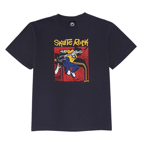 THRASHER SKATE ROCK VOL.2 VINTAGE SS TSHIRT SMALL NAVY