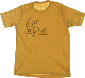 THE HEATED WHEEL PEANUT PONDER SS TSHIRT LARGE GOLD