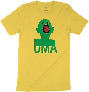 UMA MOUTHFACE SS SMALL YELLOW