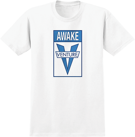 VENTURE AWAKE SS TSHIRT MEDIUM WHITE LT BLUE DK.BLUE