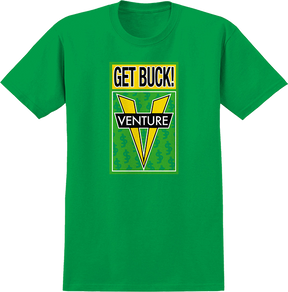 VENTURE SHAKE JUNT AWAKE SS TSHIRT SMALL IRISH GRN