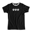 ZERO 3 SKULL RINGER SS TSHIRT LARGE BLK/WHT