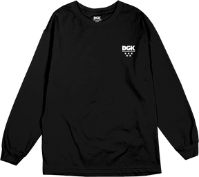 DGK ALL STAR MINI LOGO LONGSLEEVE TSHIRT SMALL BLACK
