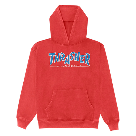 THRASHER PARRA MAG VINTAGE HOODIE MEDIUM RED