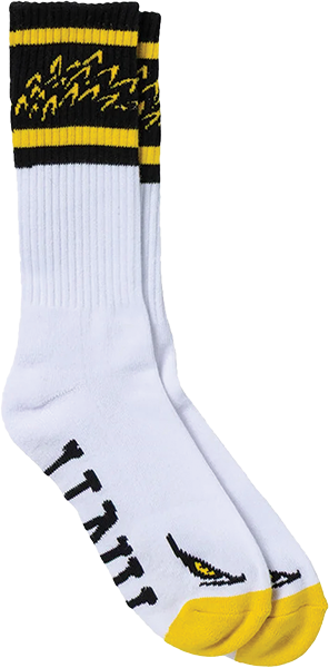 ANTI HERO EAGLE CALF SOCK WHITE BLACK YELLOW