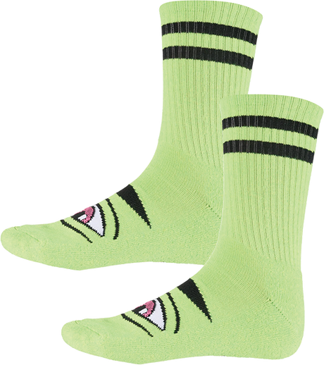TOY MACHINE SECT EYE HEATHER CREW SOCKS YELLOW 1pr