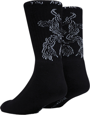 TOY MACHINE VOID CREW SOCKS BLACK 1pr