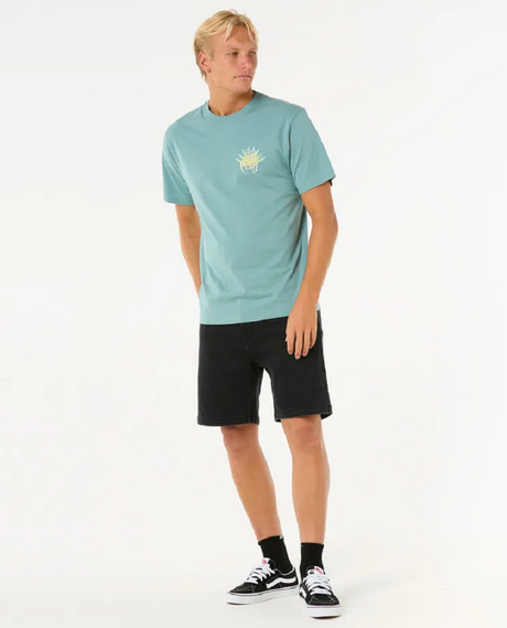 Rip Curl Dazed Tshirt Mens Blue Lagoon XL