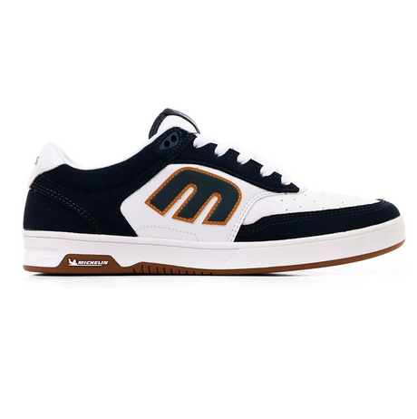 Etnies Aurelien Michelin Core Skate Shoes White Navy Gold 10