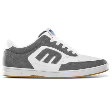 Etnies Aurelien Core Skate Shoes Grey White 7