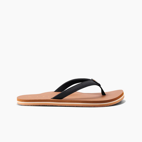 Reef Solana Sandals Womens Black Tan 6