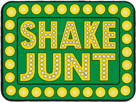Shake Junt SJ Logo Sticker Yellow Green 4 inch