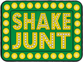 Shake Junt SJ Logo Sticker Yellow Green 6 inch