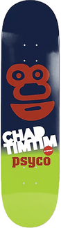PopWar Tim Tim Psyco Skateboard Deck Red 8.5