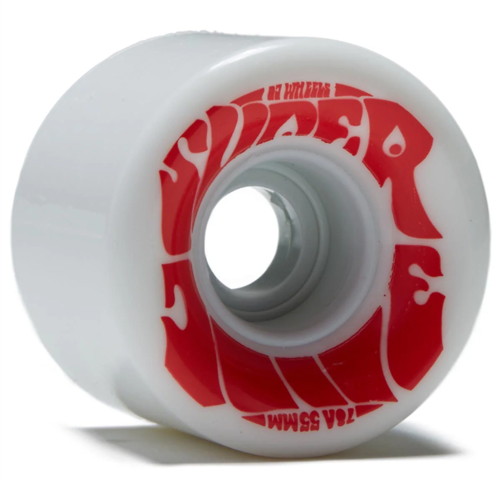 OJ Mini Super Juice Wheels White Red 55mm 78a