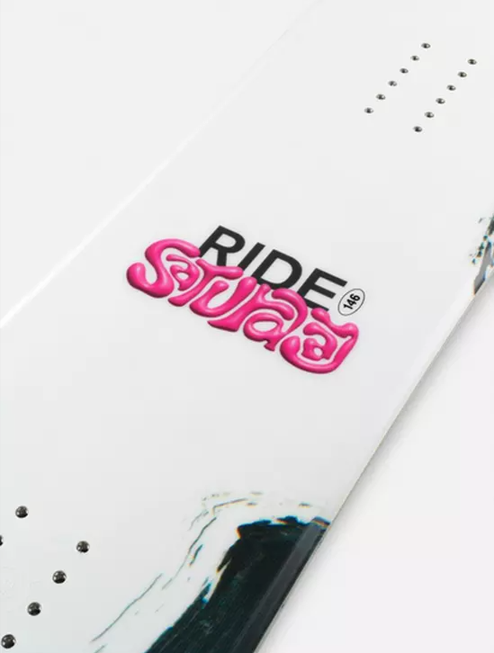 Ride Saturday Snowboard 26 White Black 142