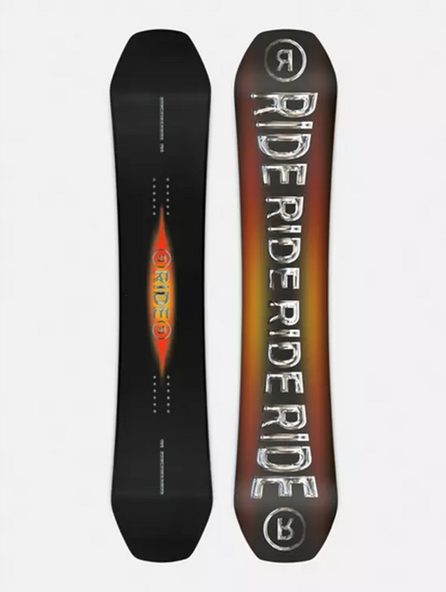 Ride Benchwarmer Snowboard 26 Black Orange 155