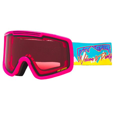 Pit Viper French Fry Snow Goggles Party Mountain Rose Small