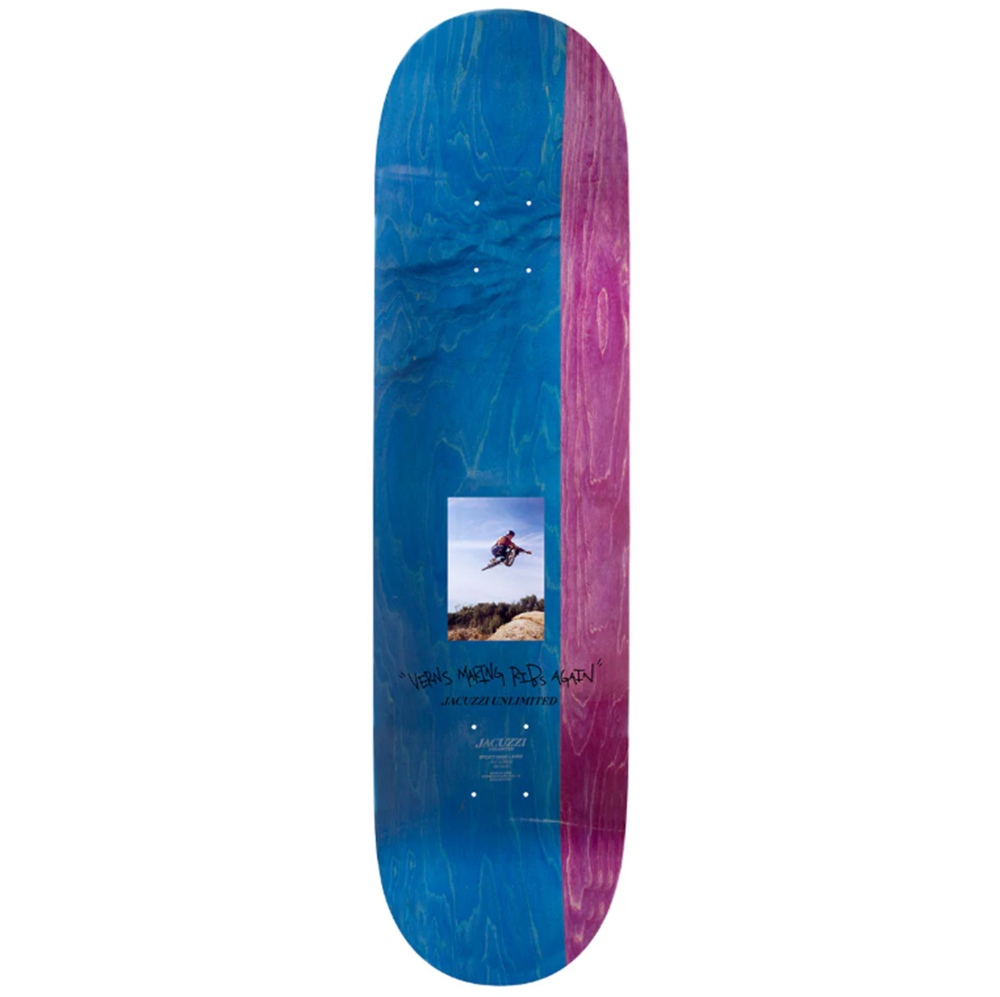 Jacuzzi Tony Dirtbike Skateboard Deck Black Yellow 8.25 wb14.25
