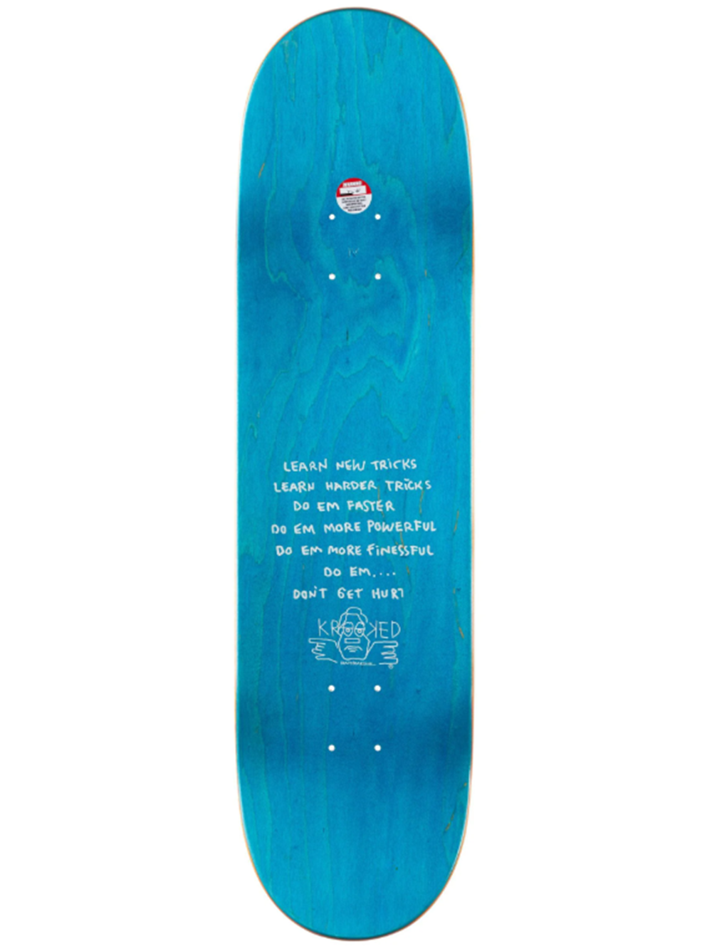 Krooked Cernicky Snake Bite Skateboard Deck Green Red 8.38 wb14.5