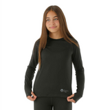 WintersEdge Light Weight Base Layer Top Youth Charcoal Large