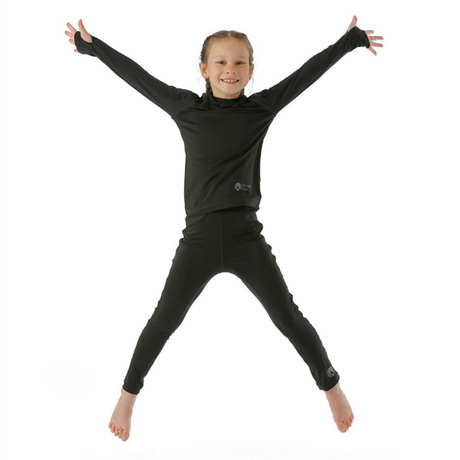 WintersEdge Light Weight Base Layer Top Youth Charcoal Medium