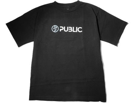 Public Logo Tshirt Black White