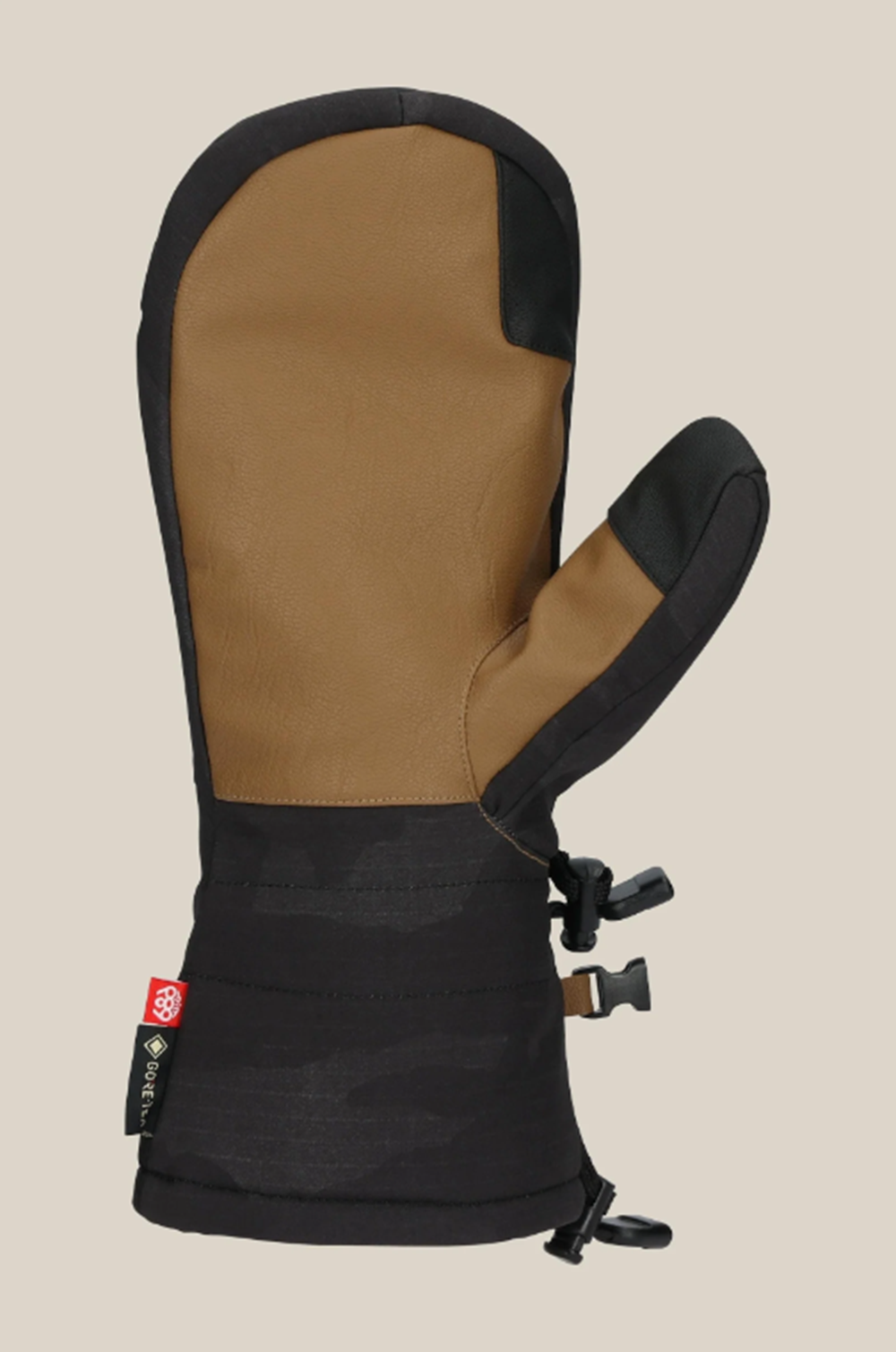 686 Linear Mitts GoreTex Mens Black Camo Large