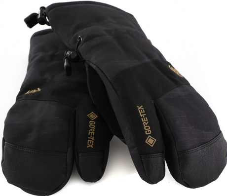 686 Linear Trigger Mitts GoreTex Mens Black Camo Large