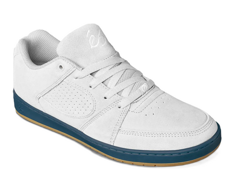 Es Accel Slim Skate Shoes White Navy Gum 8.5