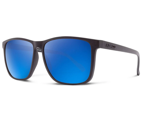 Abaco Jesse Polarized Sunglasses Matte Black Deep Blue