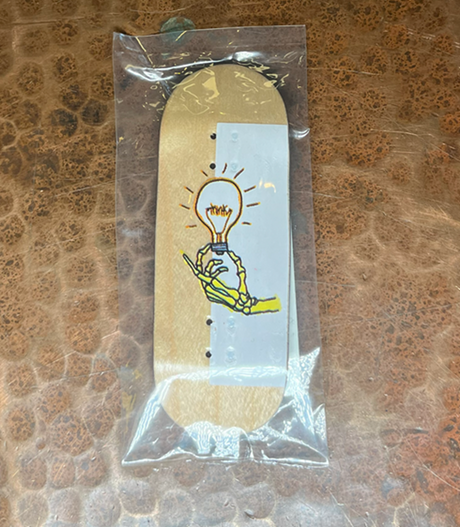 Red Wolf Think Fingerboard Deck White 33.9 x 94 RSS