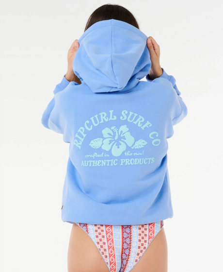 Rip Curl Surf Puff Relax Hoodie Corn Blue