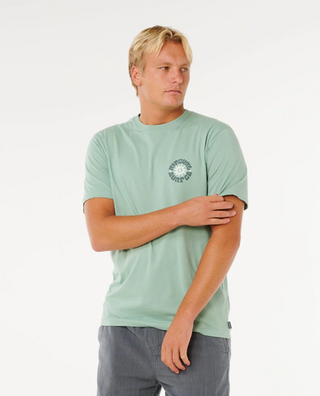 Rip Curl Pacific Rinse Circle Tshirt Aloe XL