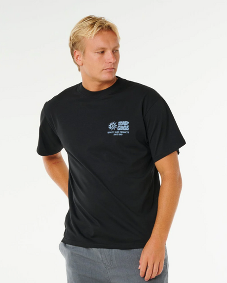 Rip Curl Pacific Rinse Glass Off Tshirt Black S