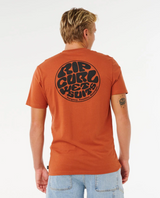 Rip Curl Wettie Passage Icon Tshirt Baked Clay