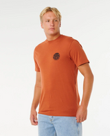 Rip Curl Wettie Passage Icon Tshirt Baked Clay