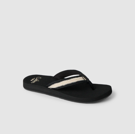 Reef Baja Maria Sandals Womens Black Vintage 9