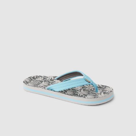 Reef Kids AHI Sandals Light Blue Palm 6