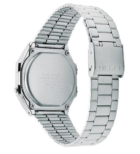 CASIO A168WEM-1VT Watch Silver Black