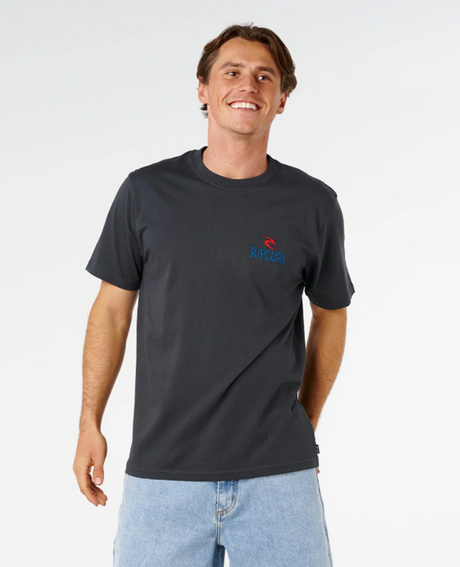 Rip Curl Shred Til Dead Tshirt Washed Black L
