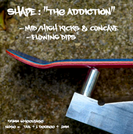 Delidecks Vibrating Wood Fingerboard Deck White 35 x 96