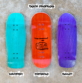 Delidecks Invasion Wood Fingerboard Deck Pink Blue 35 x 96