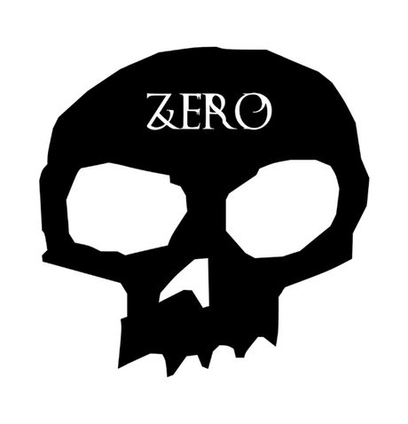 Zero Pleasures Death Skateboard Deck Silver Black 8.5x14.5WB