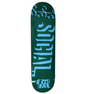 Social Hit Stix Skateboard Deck Green Blue 8.25 -K