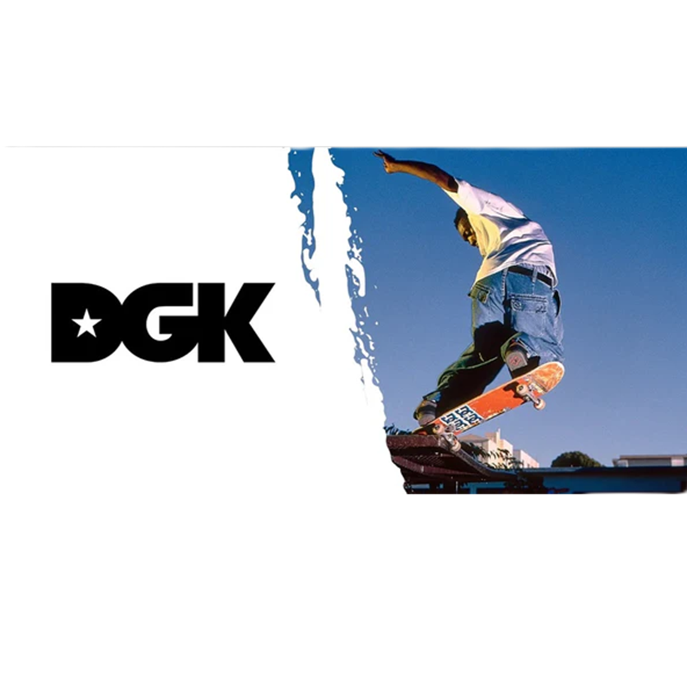 DGK Shrine Skateboard Deck Black Gold 8.5x14.37WB